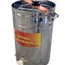 Медогонка БП 2-х рамочная редукторная НЕОБОРОТНАЯ, корпус нержавеющая сталь