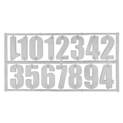 Цифры БЕЛЫЕ для ульев (комплект 15 шт)