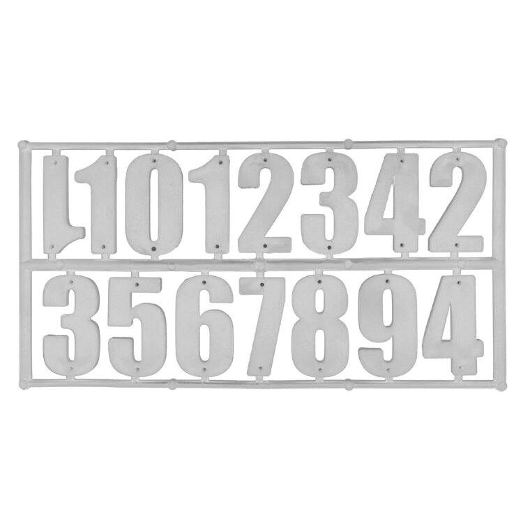 Цифры БЕЛЫЕ для ульев (комплект 15 шт)
