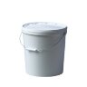 Ведро 20л белое с металлической ручкой (15)